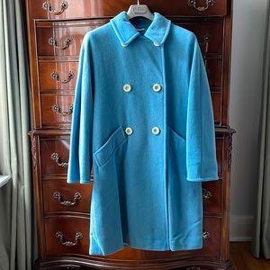 SPORTMAX turquoise blue wool coat. Made in Italy. Size US 4. Very good condition